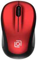Мышь Oklick 665MW 1025135 черный / красный оптическая (1000dpi) беспроводная USB для ноутбука (4but)