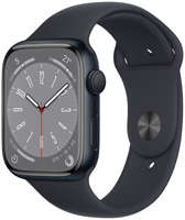 Часы Apple Watch Series 8 GPS 45mm Midnight Aluminum Case with Midnight Sport Band - S / M (MNUJ3)