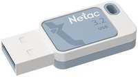 Накопитель USB 3.2 64GB Netac UA31 белый / голубой (NT03UA31N-064G-32BL)