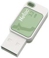 Накопитель USB 3.2 128GB Netac UA31 белый / зелёный (NT03UA31N-128G-32GN)