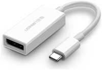Адаптер UGREEN 40372 USB-C to DisplayPort, белый (40372_)