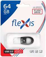 Накопитель USB 2.0 64GB Flexis RB-102 чёрный (FUB20064RB-102)