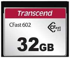 Промышленная карта памяти Cfast 2.0 32Gb Transcend TS32GCFX602 350Mb / s / 500 Mb / s , чёрный