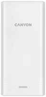 Аккумулятор внешний портативный Canyon PB-2001 20000mAh, micro-USB / USB Type-C, 2*USB Type-A, white (CNE-CPB2001W)