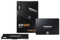 Накопитель SSD 2.5'' Samsung MZ-77E500B/KR 870 EVO 500GB SATA 6Gb/s V-NAND 3bit MLC 560/530MB/s IOPS 98K/88K MTBF 1.5M
