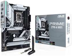 Материнская плата ATX ASUS PRIME Z790-A WIFI (LGA1700, Z790, 4*DDR5 (7200), 4*SATA 6G RAID, 4*M.2, 4*PCIE, 2.5Glan, WiFi, BT, HDMI, DP, 2*USB Type-C