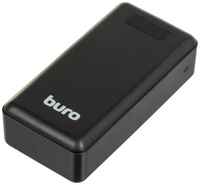 Аккумулятор внешний портативный Buro BPF30D 30000mAh 3A QC PD 22.5W 2xUSB черный (BPF30D22PBK)