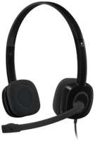 Гарнитура проводная Logitech Stereo Headset H151 981-000590 20 - 20000 Гц, mini jack 3.5 mm combo 981-000589 / 