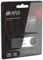 Накопитель USB 3.0 128GB HIPER Groovy Z128 HI-USB3128GBU279S серебристый
