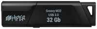 Накопитель USB 3.0 32GB HIPER Groovy М32 HI-USB332GBU336B чёрный