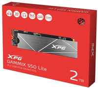 Накопитель SSD M.2 2280 ADATA AGAMMIXS50L-2T-CS XPG GAMMIX S50 Lite 2TB 3D TLC PCIe Gen 4.0 x4 NVMe 3800 / 3200MB / s IOPS 490K / 540K MTBF 2M RTL