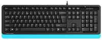 Клавиатура A4Tech Fstyler FKS10 черный / синий USB 1530196 (FKS10 BLUE)