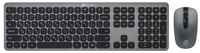 Клавиатура и мышь Oklick 300M клав:серая, мышь:серый / черный USB беспроводная slim (Oklick 1488402)