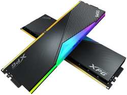 Модуль памяти DDR5 32GB (2*16GB) ADATA AX5U5600C3616G-DCLARBK XPG LANCER RGB 5600MHz CL36 1.25V, радиатор, черный