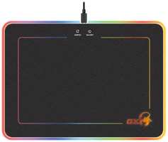 Коврик для мыши Genius GX-Pad 600H RGB 31250006400 с подсветкой RGB, нескользящая резиновая основа с микротекстурированной гладкой поверхностью, черны