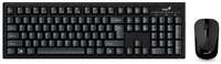 Комплект беспроводной Genius Smart KM-8101 31340014402 клавиатура: чёрная, 105 клавиш; мышь: чёрная, 1200 dpi, 3 кнопки