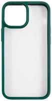 Чехол Usams US-BH768 УТ000028114 пластиковый, прозрачный для iPhone 13 mini, с цветным силиконовым краем, зеленый (IP13JX02)