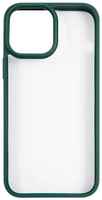 Чехол Usams US-BH771 УТ000028123 пластиковый, прозрачный для iPhone 13 Pro Max, с цветным силиконовым краем, зеленый (IP13PMJX02)