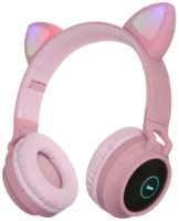Наушники беспроводные Hoco W27 Cat Ear ВТ, розовые
