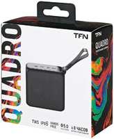 Портативная акустика TFN Quadro TFN-BS03-01BK 3Вт, BT, 1500 мАч, черный