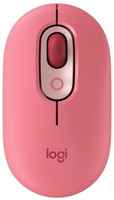 Мышь Wireless Logitech POP 910-006548 USB, 4000 dpi dpi, 4 кнопок, оптическая, розово-красная