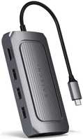Разветвитель Satechi ST-U4MA3M USB Type-C / HDMI, 3*USB, USB Type-C, mini Jack, SD, micro SD, PD, серый
