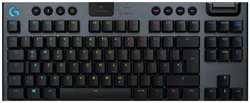 Клавиатура Logitech G915 TKL CARBON 920-009503 механическая, без цифрового блока, с RGB-подсветкой и поддержкой технологии Lightspeed, 2.4GHZ/BT