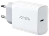 Зарядное устройство сетевое UGREEN CD127 70161 USB Type-C, 30W, цвет:
