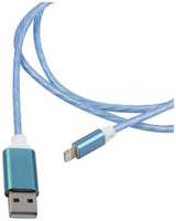 Кабель интерфейсный Red Line УТ000023150 LED USB/Lightning 8-pin, синий