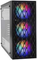 Корпус ATX Exegate EVO-8243-NPX700 EX293019RUS черный, 700W, с окном, 2*USB2.0, 1*USB3.0, 3*120mm fan, с RGB подсветкой