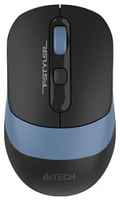 Мышь Wireless A4Tech Fstyler FB10C черный / синий оптическая (2400dpi) беспроводная BT / Radio USB (4but) (1583773) (FB10C ASH BLUE)