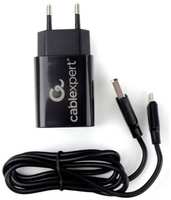Зарядное устройство сетевое Cablexpert MP3A-PC-36 2*USB, 2.4A, черный + кабель 1м lightning