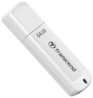 Накопитель USB 2.0 64GB Transcend JetFlash 370 TS64GJF370 белый