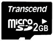 Карта памяти 2GB Transcend TS2GUSDC Micro SD 2Gb без адаптера