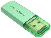 Накопитель USB 2.0 8GB Silicon Power Helios 101 SP008GBUF2101V1N зеленый