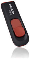 Накопитель USB 2.0 64GB ADATA Classic C008 чёрно / красный (AC008-64G-RKD)