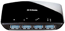 Разветвитель USB 3.0 D-link DUB-1340 4xUSB SuperSpeed (DUB-1340/D1A)