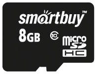 Карта памяти MicroSDHC 8GB SmartBuy SB8GBSDCL10-00 Сlass 10 (без адаптеров) 969741322