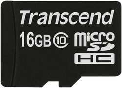 Карта памяти 16GB Transcend TS16GUSDC10 microSDHC Class 10