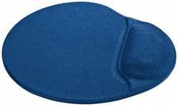Коврик для мыши Buro BU-GEL синий, гелевый, 205x230x25мм (BU-GEL/blue)