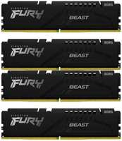 Модуль памяти DDR5 64GB (4*16GB) Kingston FURY KF560C40BBK4-64 Beast Black XMP 6000MHz CL40 1RX8 1.35V 16Gbit