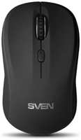 Мышь Wireless Sven RX-230W SV-017835 чёрная (2,4 GHz, 3+1кл., 800-1600DPI, Soft Touch, блистер)