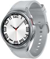 Часы Samsung Galaxy Watch 6 Classic SM-R960NZSACIS 47мм, корпус серебристый, ремешок серебристый