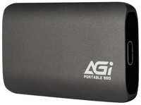 Внешний SSD USB 3.2 Gen 2 Type-C AGI AGI2T0GIMED138 ED138 2TB 565 / 481MB / s 400TBW aluminum iron gray RTL