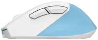 Мышь Wireless A4Tech Fstyler FG45CS Air голубая / белая, оптическая, 2000dpi, silent, USB, 7but (1971448) (FG45CS AIR USB (LCY BLUE))
