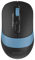 Мышь Wireless A4Tech Fstyler FG10CS Air черная/синяя, оптическая, 2000dpi, silent, USB, 4but (1968092)