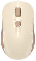Мышь Wireless A4Tech Fstyler FB26CS Air бежевая/коричневая, оптическая, 2000dpi, silent, BT/Radio, USB, 4but (1968105)