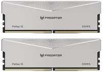 Модуль памяти DDR5 64GB (2*32GB) Acer BL.9BWWR.365 Predator Vesta II RGB PC5-51200 6400MHz CL32 1.35V silver
