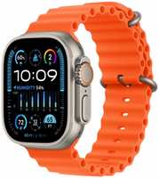 Часы Apple Watch Ultra 2 49mm Titanium Case with Orange Ocean Band (MREH3)