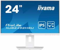 Монитор 23,8″ Iiyama XUB2492HSU-W5 IPS, 1920х1080 (16:9), 75Hz, 4ms, 178° / 178°, 250cd, HDMI, D-Sub, DP, USB-Hub Speakers, белый